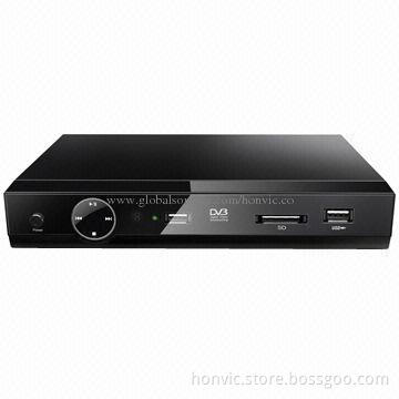 TV Receiver with One USB2.0 and HDMI, MPEG-4/H.264 DVB-T2, 75 Ohms Input Impedance